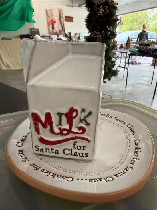 Mud Pie Other - Mudpie Santa Claus Milk and Cookies